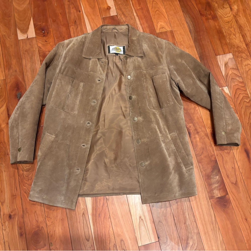 Raffaelo Men's Brown Suede Jacket